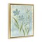 Stupell Industries Blue Petals Contour Floating Frame, design by Kim Allen
